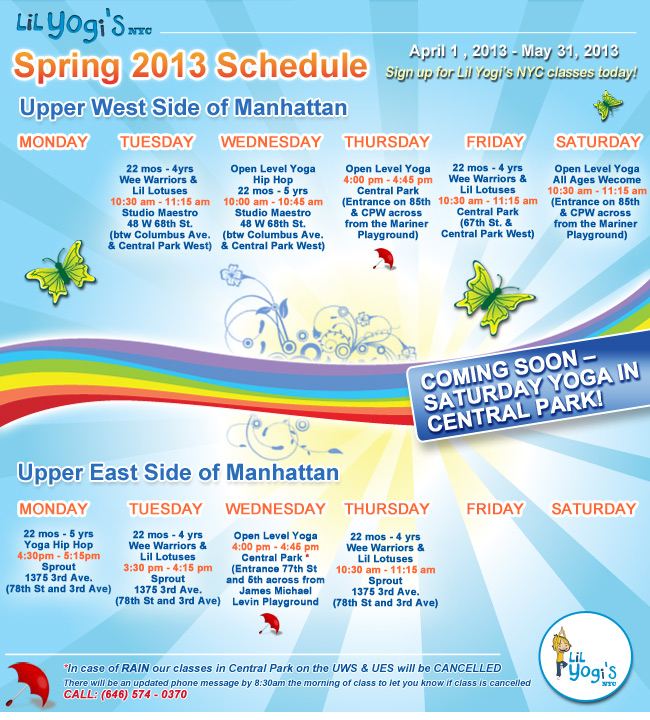 Spring 2013 Schedule